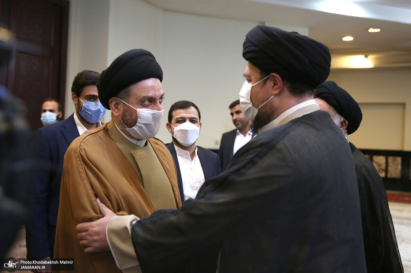 ادای احترام سید عمار حکیم نسبت به حضرت امام خمینی (س)
