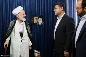 دیدار معاون فرهنگی موسسه با آیت الله دری نجف آبادی
