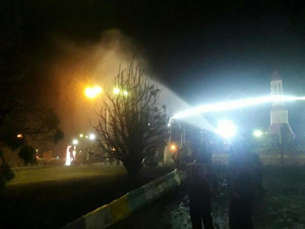 آتش‌سوزی در شهربازی کرمان به دلیل بی احتیاطی