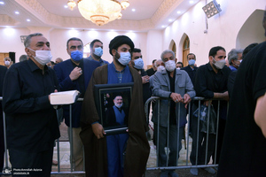 مراسم خاکسپاری حجت الاسلام و المسلمین محتشمی پور(ره) در حرم شاه عبدالعظیم الحسنی(ع)