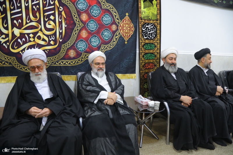 عزاداری شهادت حضرت فاطمه (س) در بیت آیت الله دوستی زنجانی‎