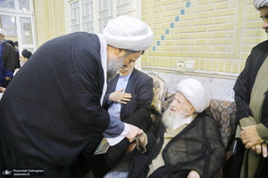 مراسم ترحیم همسر آیت الله العظمی محفوظی‎