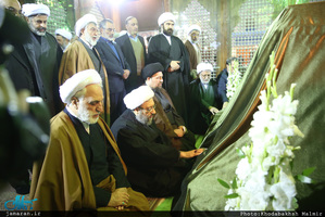 تجدید میثاق رئیس قوه قضائیه و مسئولان عالی قضایی با آرمان‌های امام خمینی(س) 