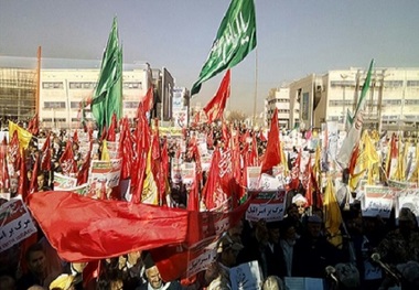 راهپیمایی سالروز حماسه نهم دی در مشهد برگزار شد