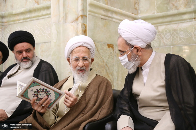 مراسم بزرگداشت همسر آیت الله جوادی آملی در مسجد اعظم قم