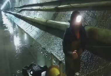 فیلمی از انفجار داخل تونل و رفت و برگشت موج انفجار!