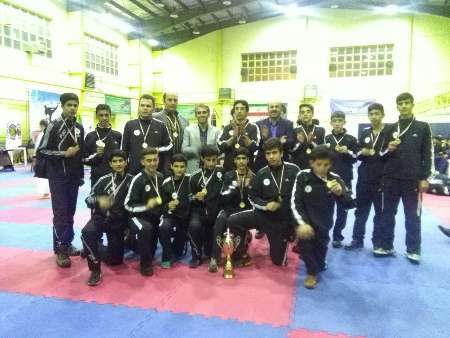 قهرمانی تیم دانش آموزی البرز در لیگ نوجوانان کاراته کشور
