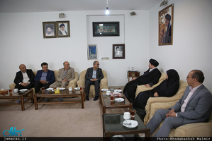 دیدار جمعی از اعضای شورای شهر مشهد با سید حسن خمینی 