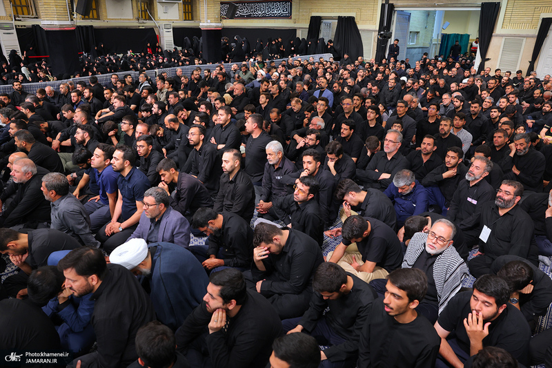 آخرین شب مراسم عزاداری محرم در حسینیه امام خمینی