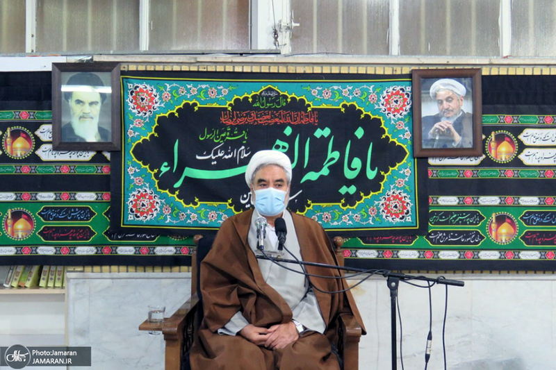 مراسم عزاداری و سوگواری ایام فاطمیه در دفتر آیت الله العظمی صانعی (ره)