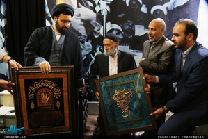 مراسم بزرگداشت حاج عیسی جعفری در بیت حضرت امام(س) در قم