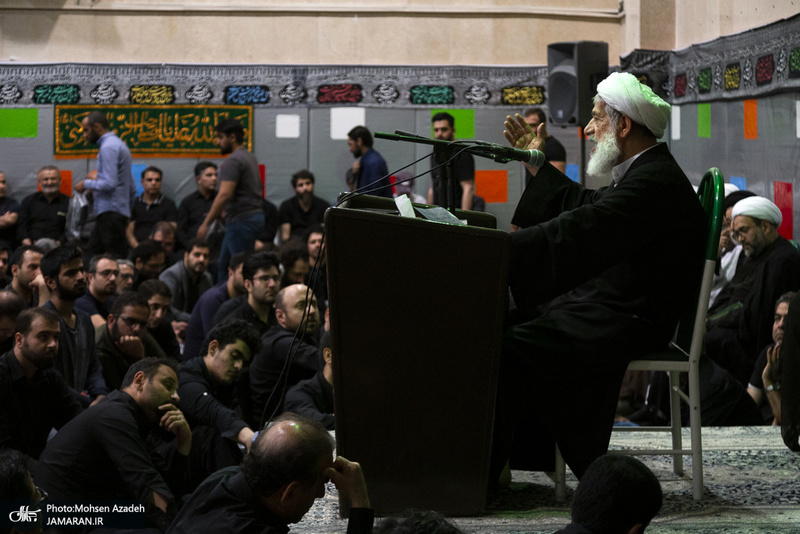 مراسم احیای شب بیست و یکم ماه در محضر استاد امجد