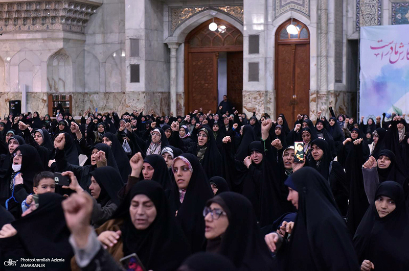آئین هم عهدی بانوان مراکز تعالی طرح شهید آرمان علی وردی در حرم امام خمینی