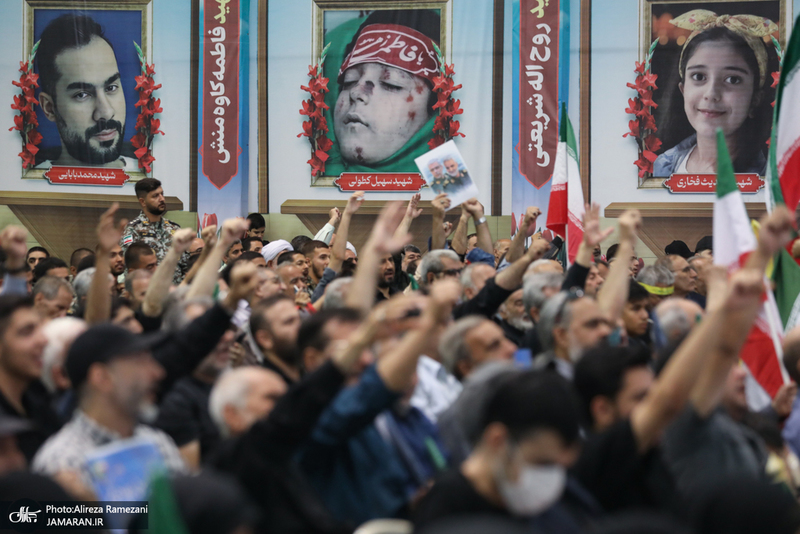 مراسم چهلمين روز شهادت شهداى اقتدار ايران