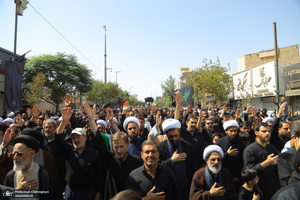 دسته عزاداری شهادت امام عسکری (ع) با حضور آیت‌الله العظمی وحید خراسانی
