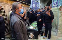 پیکر آیت الله صانعی در حرم حضرت معصومه(س) طواف داده شد +عکس