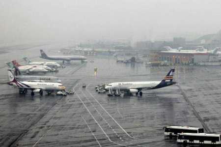 برقراری پروازهای فرودگاه های مازندران  با وجود بارش برف