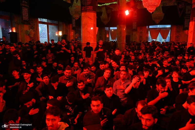 مراسم عزاداری شهادت حضرت فاطمه زهرا (س) در مسجد اعظم قم‎