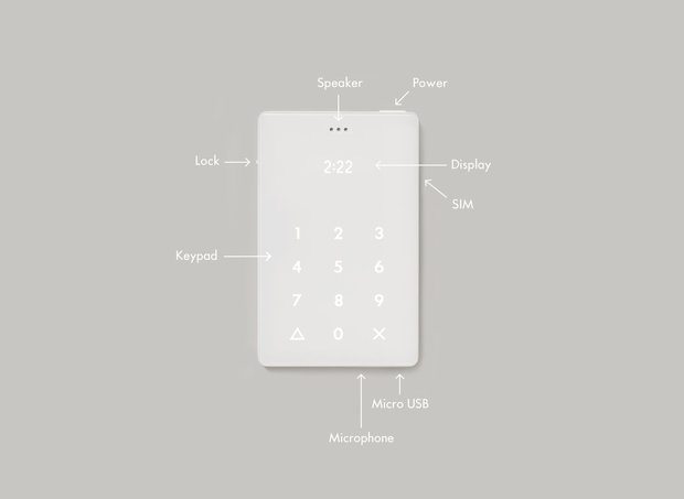 لایت فون، گوشی موبایلی به اندازه یک کارت اعتباری!