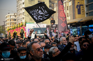 مراسم تشییع پیکرهای مطهر 100 شهید گمنام در تهران-4