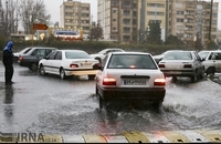 آب گرفتگی پس از باران شدید در شیراز