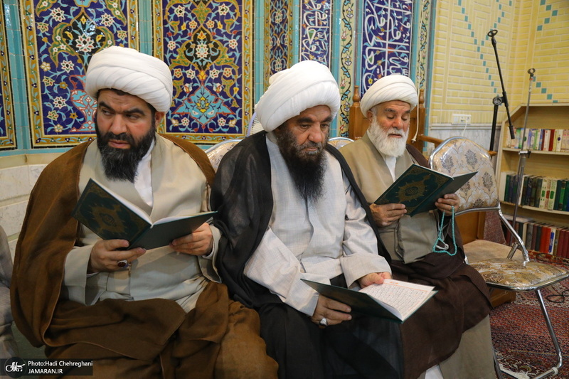مراسم ترحیم آیت الله العظمی محفوظی (ره) در مسجد رفعت قم