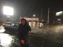 آب گرفتگی منازل و معابر در اهواز + تصاویر