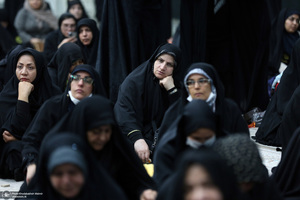 مراسم عزاداری شب شهادت حضرت زهرا(س) در حرم امام خمینی(ره) برگزار شد