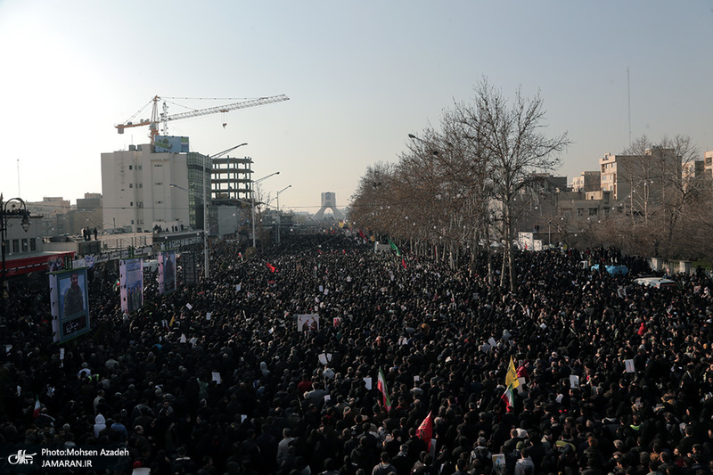 حضور میلیون ها تهرانی در تشییع پیکر مطهر سردار قاسم سلیمانی - 11