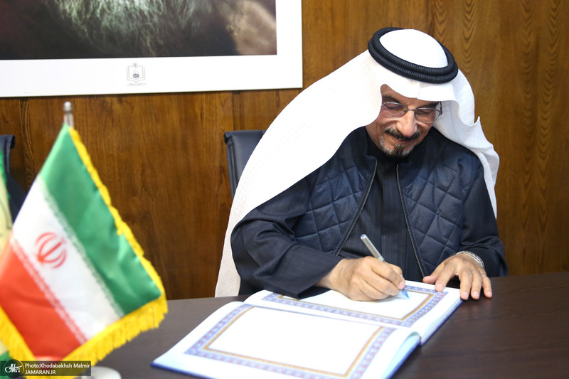 دیدار مزروق فالح الحبینی، رئیس گروه دوستی پارلمانی کویت و ایران با علی کمساری