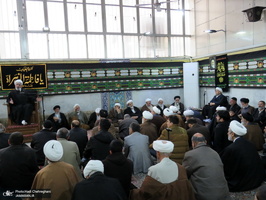عزاداری در بیوت مراجع عظام تقلید و علما در سالروز شهادت حضرت فاطمه(س)