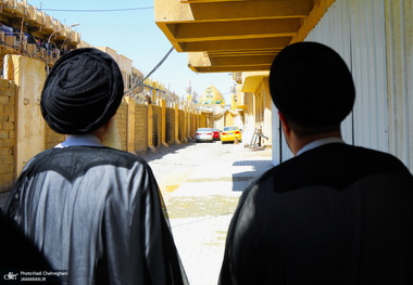 مراسم افتتاح حسینیه آیت الله العظمی بروجردی (ره) در شهر سامرا