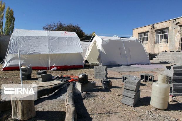 ۲۶۱۸ دستگاه چادر در مناطق زلزله‌زده آذربایجان‌شرقی نصب شد
