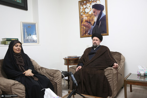 دیدار وزیر راه و شهر سازی با سید حسن خمینی