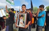 راهپیمایی در حمایت از رهبر انقلاب در کشمیر ھند  (6)