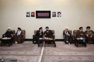 حاشیه تجدید میثاق هیأت رئیسه و اعضای مجلس خبرگان رهبری با آرمان های امام خمینی(س)