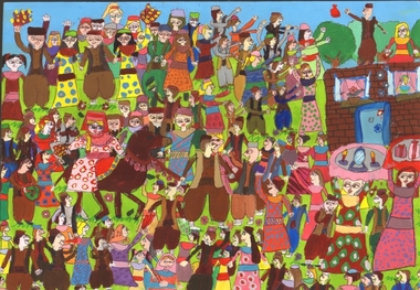 درخشش کودک مهابادی در مسابقه بین‌المللی نقاشی کشور بلاروس