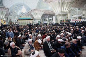 مراسم عزاداری شب شهادت حضرت زهرا(س) در حرم امام خمینی(ره) برگزار شد