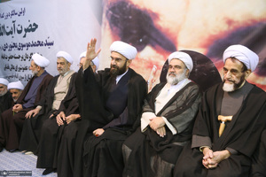 مراسم سالگرد رحلت آیت‌الله سید محمد موسوی بجنوردی در حسینیه جماران  -1