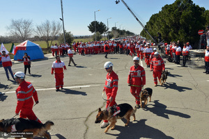 آئین آغاز طرح ملی خدمات نوروزی جمعیت هلال احمر در جوار حرم مطهر امام خمینی (س)