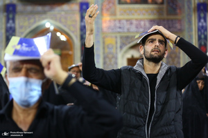 مراسم دعا و احیای شب بیست و یکم ماه رمضان در حرم امام رضا(ع)