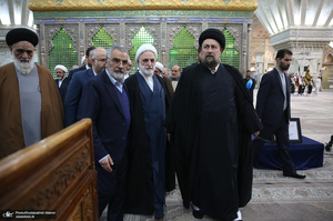 تجدید میثاق رئیس قوه قضاییه و مسئولان عالی قضایی با آرمان‌های حضرت امام (س)