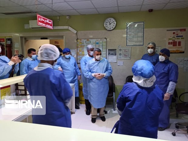 حریرچی از تلاش کادر درمانی بیمارستان طالقانی آبادان تقدیر کرد