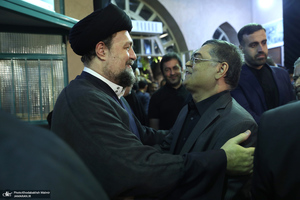 مراسم بزرگداشت همسر آیت الله موسوی بجنوردی (ره) در حسینیه شماره یک جماران-1