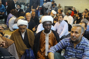 مراسم چهلمین روز تدفین رهبر شهید در دفتر آیت الله العظمی سیستانی در قم