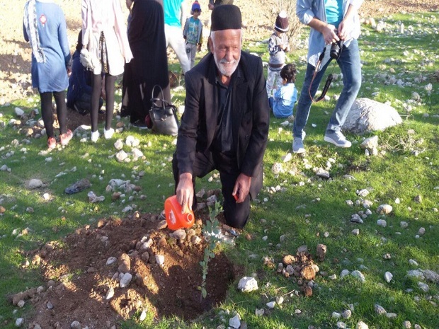 پویش همزادم درخت در قلعه تل برگزار شد