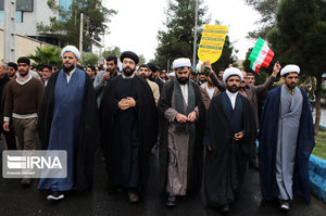 راهپیمایی مردمی در حمایت از اقتدار و امنیت کشور در شهرهای مختلف + تصاویر