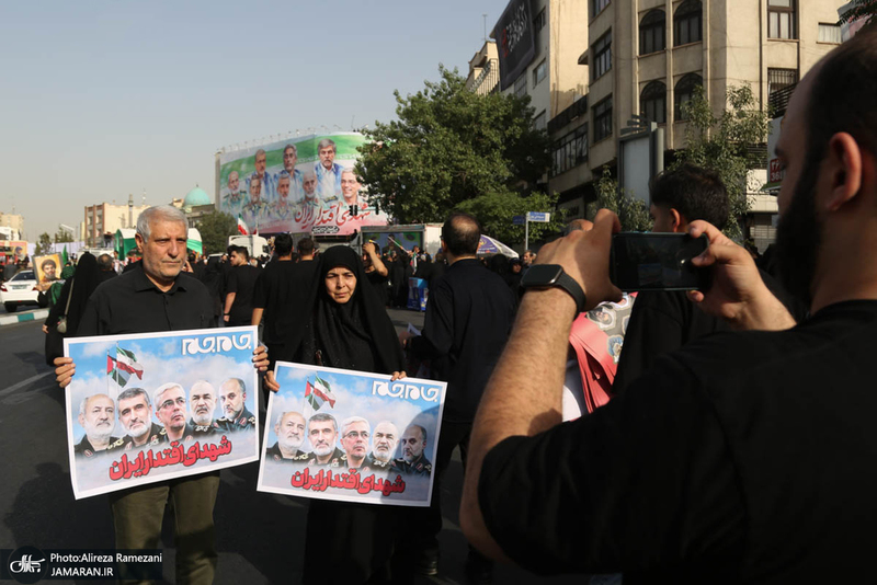 مراسم تشییع شهدای جنگ تحمیلی رژیم صهیونیستی در تهران-1