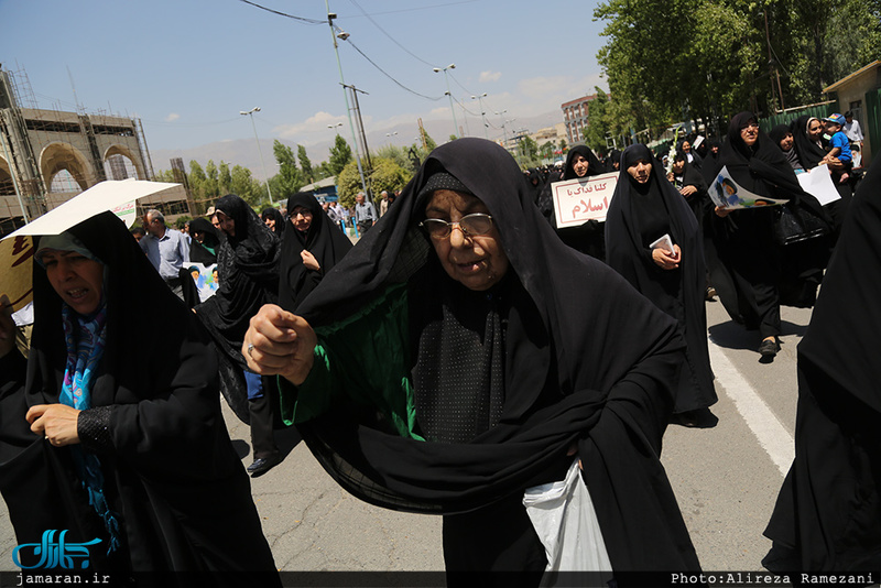 راهپیمایی اعتراض آمیز علیه جنایات در مسجد الاقصی و میانمار 