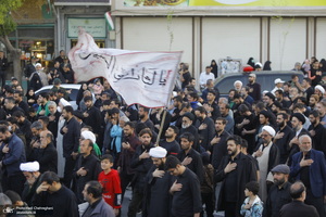 دسته عزاداری شهادت حضرت علی (ع) با حضور آیت‌الله العظمی وحید خراسانی